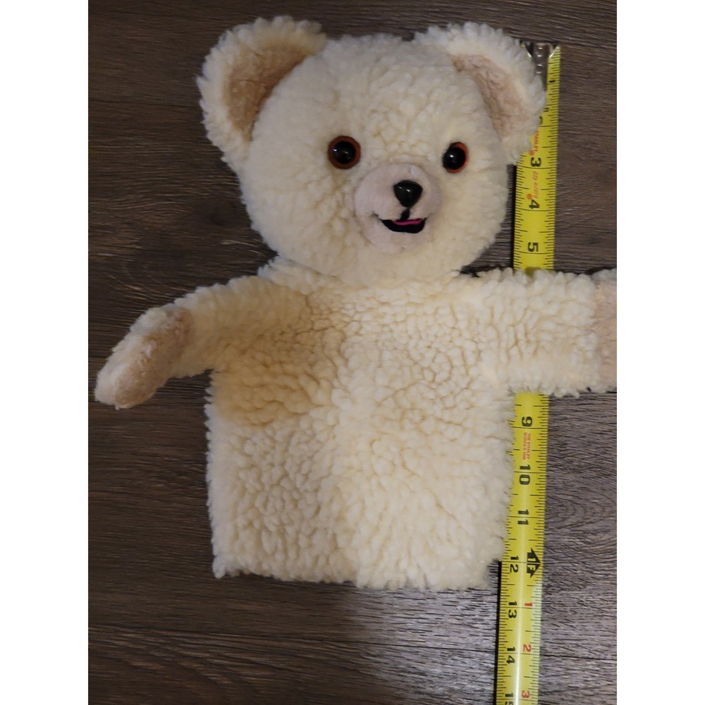 VINTAGE Russ‎ Lever Bros. SNUGGLE BEAR HAND PUPPET 11" Plush STUFFED ANIMAL 1986